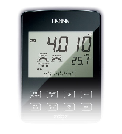 рН-метр HI2020-02, стационарный, серия Еdge, сенсорный дисплей