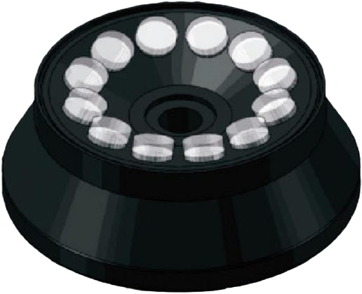 Ротор угловой, 14000 об/мин, 31335 g, 12 пробирок (коническое дно)×50 мл, Shukе