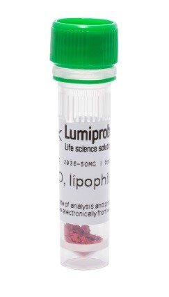 Краситель флуоресцентный DiO, липофильный, для мечения мембран и трассировки клеток, 50 мг, Lumiprobe