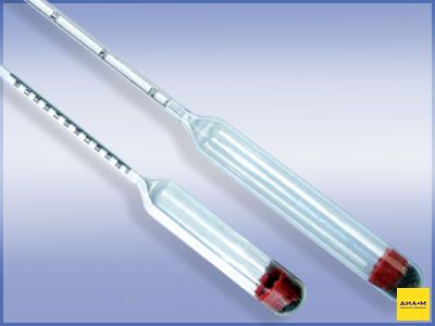 Ареометр для определения массовой доли сахара, 0-10 кг/м³, АС-2, Россия