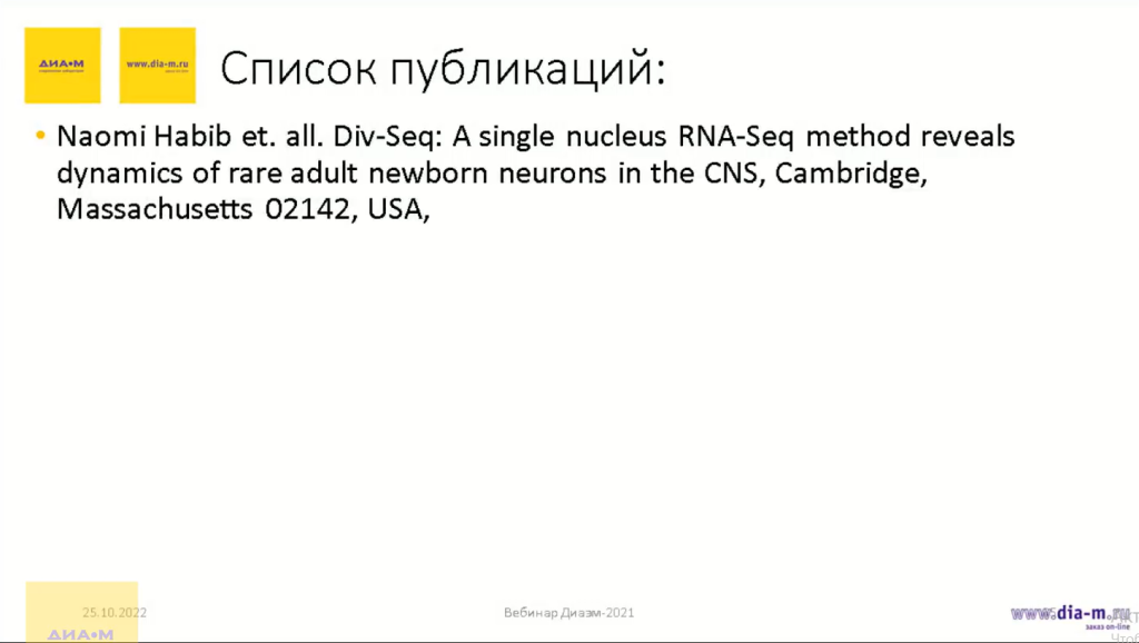 Список публикаций