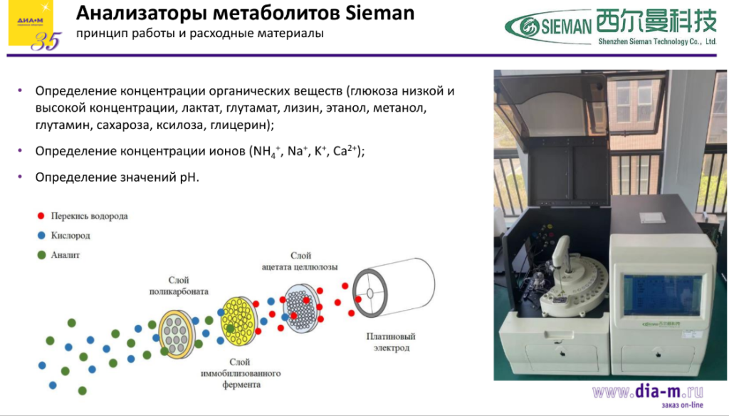 Анализатор клеточных метаболитов Sieman