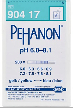 Индикаторная бумага универ, pH-PEHANON, 6,0-8,1, полоски, 200 шт/уп, Macherey-Nagel