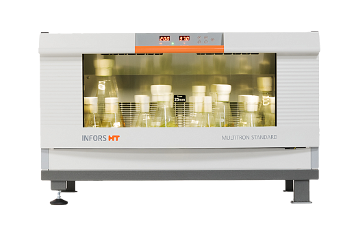 Шейкер-инкубатор, 25 или 50 мм, от 12° С ниже t комн до +65° С, платформа 850×470 мм, 1 ярус, Multitron Standard, Infors