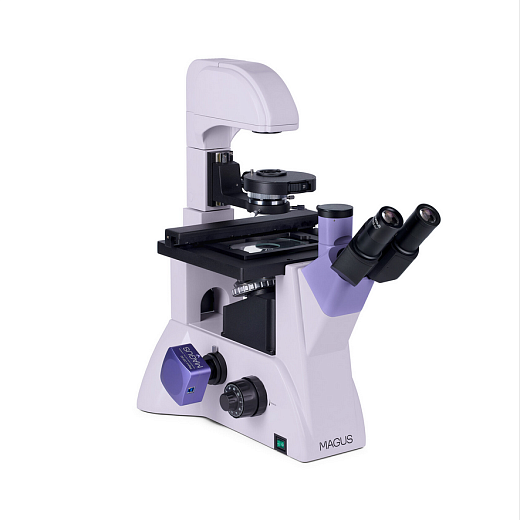 Микроскоп биологический инвертированный цифровой, тринокуляр, с камерой, Magus Bio VD350