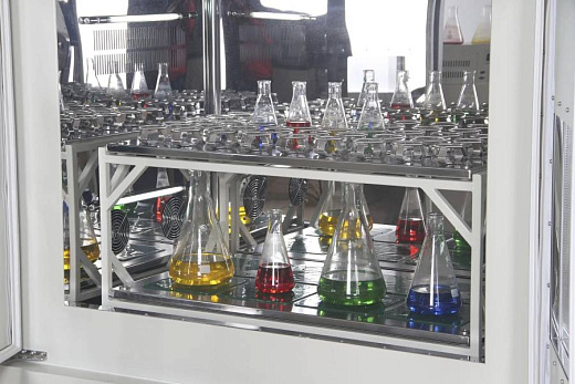 Шейкер-инкубатор двухуровневый ZWYR-2102 с дополнительной полкой-рамой P5003