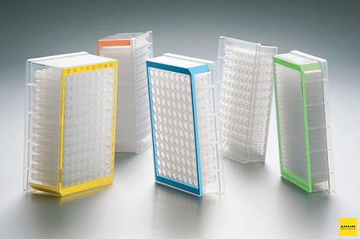 Планшет глубоколуночный, 96/1000, DNA LoBind, белая рамка, 20 шт.