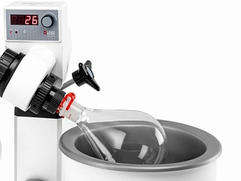 Роторный испаритель RE100-S, вертикальный холодильник 1200 см², ручной лифт, DLab, Китай