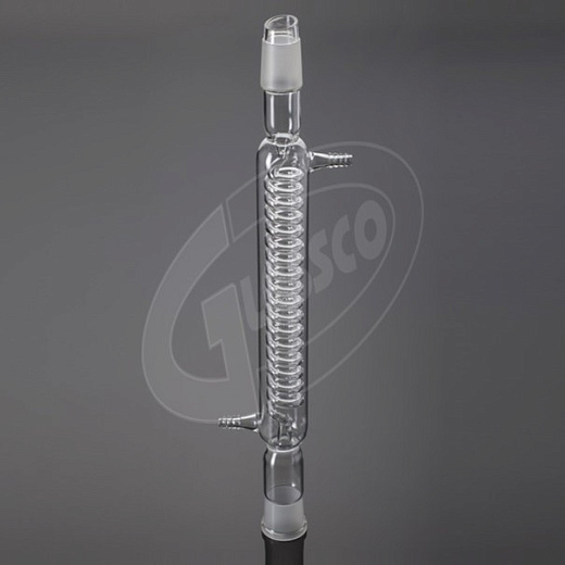 Холодильник спиральный, L 160 мм, керн 14/23, муфта 14/23, Glassco