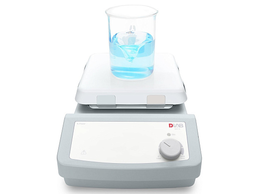 Магнитная мешалка без нагрева, объём по воде 10 л, платформа 184×184 мм, 0-1500 об/мин, MS7-S, Dlab, Китай