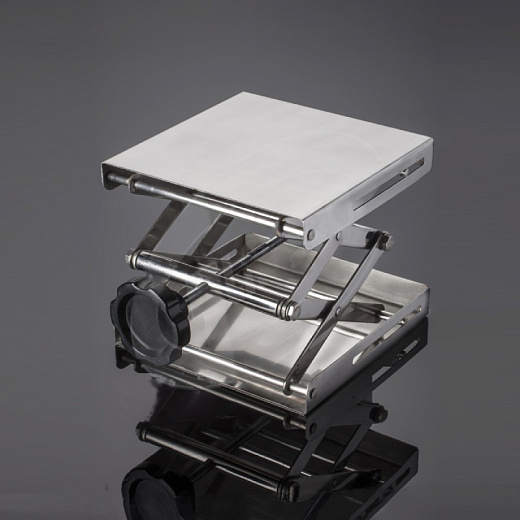 Столик подъемный, 250×250 мм, нержавеющая сталь, Glassco