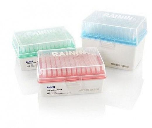 Наконечники до 20 мкл (от 0,1 мкл), стерильные, апирогенные, с фильтром, универсальные, RT, 96 шт./штатив, 10 штат./уп.