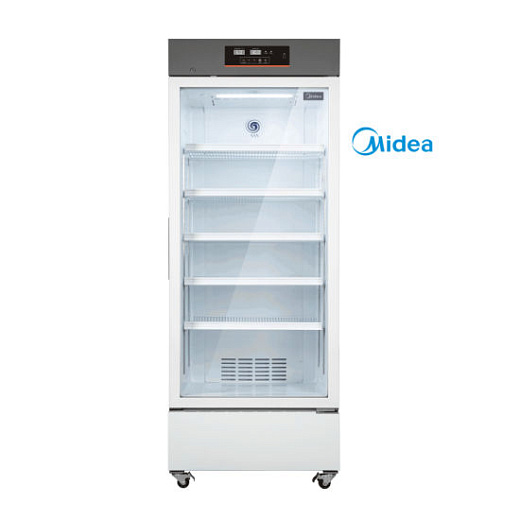 Холодильник +2…+8 °С, 316 л, стеклянная дверь, MС-5L316B, Midea