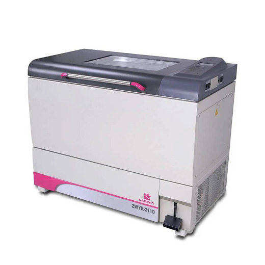 Шейкер-инкубатор горизонтальный (ларь), 300 л, ампл. 26 мм, 30-300 об/мин, от +4 до +60°С, платформа 940×584 мм, ZWYR-211D, Labwit