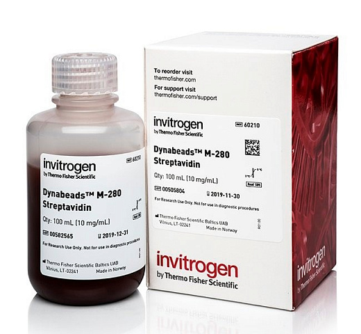 Магнитные частицы, d 2,8 мкм, 10 мл, стрептавидин, Dynabeads М-280
