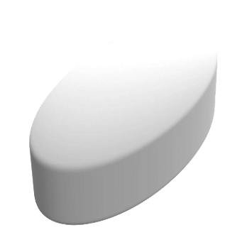 Магнитный перемешивающий элемент, в форме эллипса, 15×35 мм, DLab, Китай