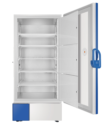 Морозильник - 10… - 30 °С, 818 л, вертикальный, частотно-регулируемый привод компрессора, вид внутри, DW-30L818BP