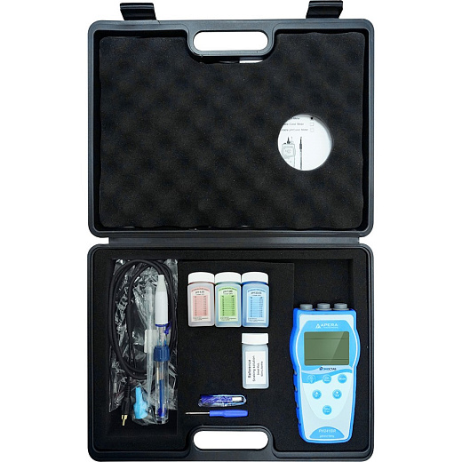 рН-метр, -2-16±0,01, портативный, электрод LabSen 213, PH241BR, серия 240, для напитков, с кейсом, Apera Instruments