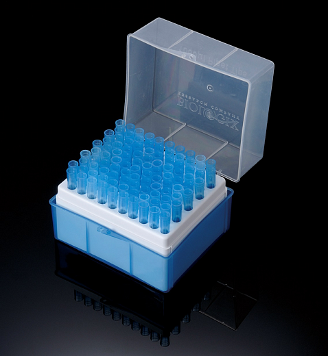 Наконечники до 1000 мкл, стерильные, без фильтра, длина 78 мм, синие Фото 1