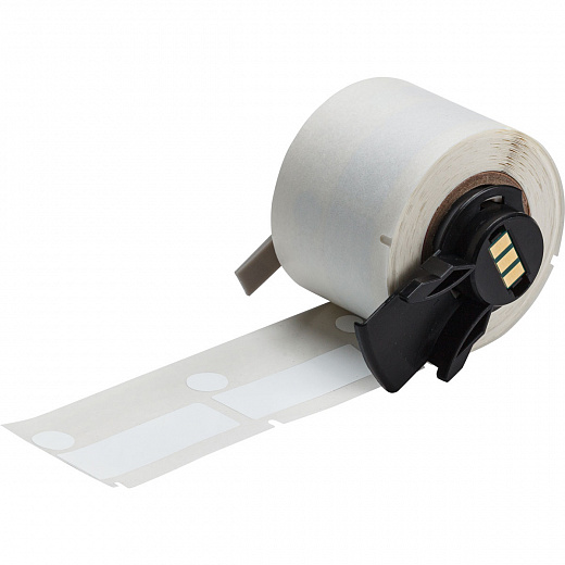 Этикетки M61-205-492 для BMP61, M611, прямоугольные 41,28 х 9 мм, круглые d 9 мм, материал FreezerBondz, 250 шт. Фото 1