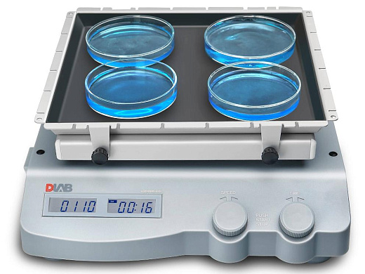 Шейкер орбитальный, амплитуда 4 мм, до 350 об/мин, SK-L180-Pro, DLab, Китай