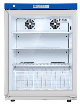 Холодильник, 118 л, +2…+8 °C, дверь со стеклом, HYC-118A, Haier