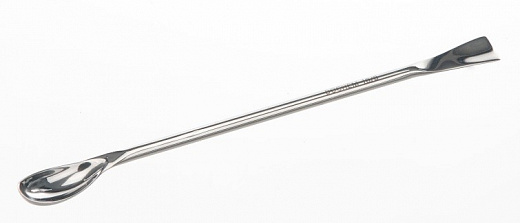 Ложка Poly двухсторонняя, длина 300 мм, ложка 40×20, лопатка 30×13 мм, диаметр ручки 5 мм, нержавеющая сталь, тип 1