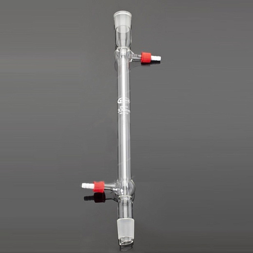 Холодильник с прямой трубкой, (холодильник Либиха), L 200 мм, керн 24/40, муфта 24/40, резьба, Glassco, Индия