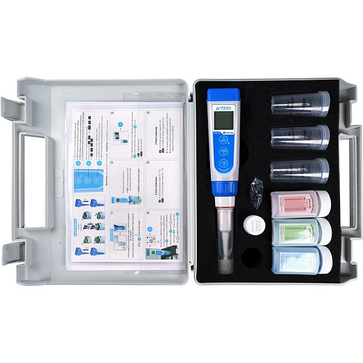 рН-метр, -2-16±0,01, карманный, PH211S, серия 210, с кейсом, Apera Instruments