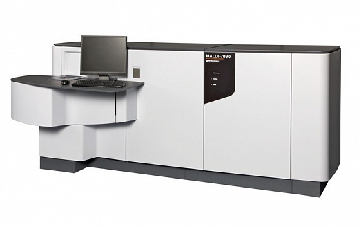 Масс-спектрометр МАЛДИ, до 500 кДа, точность до 2 ppm, разрешение по массам до 25000 FWHM, с рефлектроном, ячейкой соударений, с TOF системой, высокопроизводительный, напольный, MALDI-7090 Фото 1