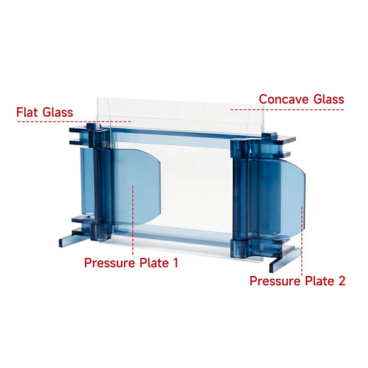 Стенд для заливки гелей, для заливки 2х гелей 83×73 мм, с 2-мя комплектами стекол и гребенок, Servicebio, Китай