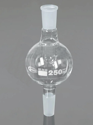 Ловушка для роторного испарителя, защита от переполнения, 150 мл, муфта 29/32, керн 19/26, боросиликатное стекло, Glassco