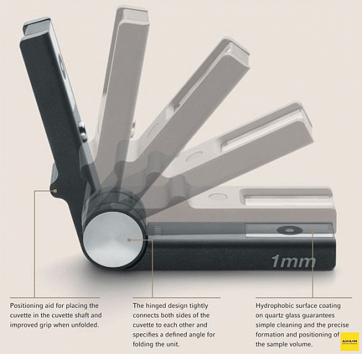 Спектрофотометр 200-830 нм, однолучевой, спектральная щель 4 нм, изм. кинетики, BioSpectrometer kinetic, с кюветой μCuvette Фото 2
