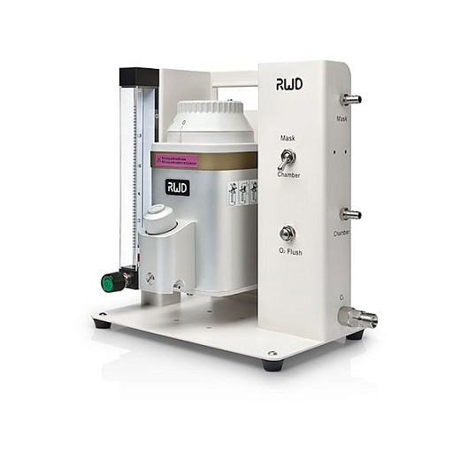 Система анестезии для мелких лабораторных животных до 7 кг, ингаляция изофлураном, R500IK, заполнение Key-Fill, 0-4 л, RWD Life Science, Китай