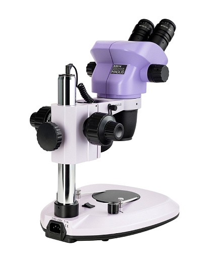 Микроскоп стерео, до 55х, по схеме Грену, Stereo 8, бинокуляр, светодиод 3 Вт, Magus