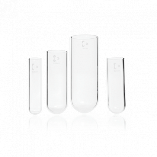 Пробирки 6 мл, 12х100 мм, стекло, круглодонные, без крышки, 50 шт/упак.