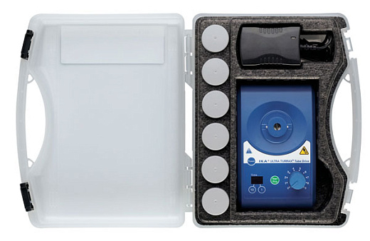 Гомогенизатор универсальный Ultra-Turrax Tube Drive 300-6000 об/мин, в комплекте с пробирками и кейсом