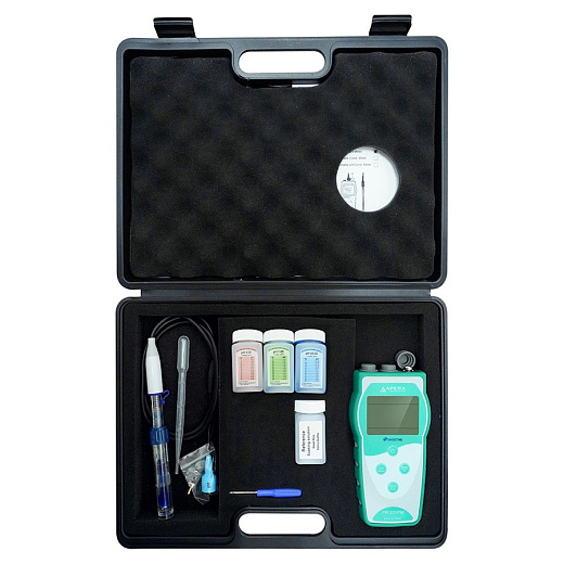 рН-метр, 0-14±0,01, портативный, электрод LabSen 803, PH231PW, серия 230, для чистой воды, с кейсом, Apera Instruments