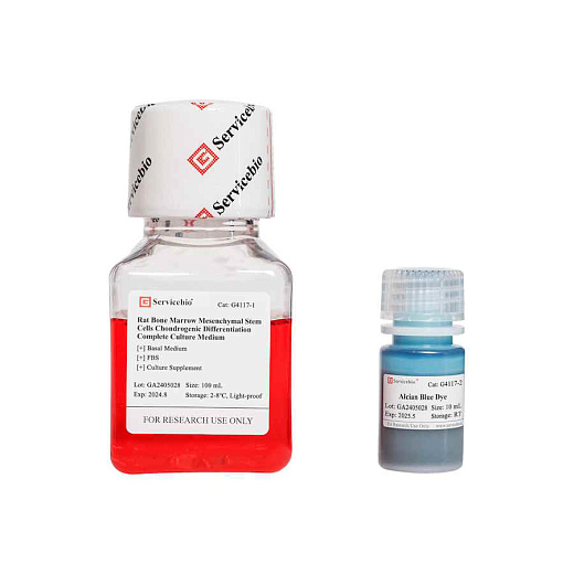 G4117-100ML Набор для хондрогенной дифференцировки клеток МСК крысы, 100 мл,  Servicebio, Китай 