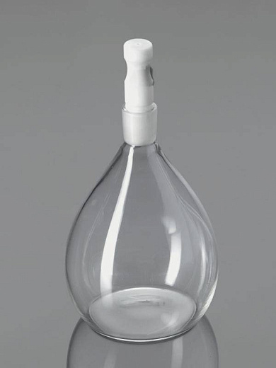 Пикнометр Гей-Люссака, 50 мл, узкое горло, класс A, точность ±1 мл, тефлоновая пробка