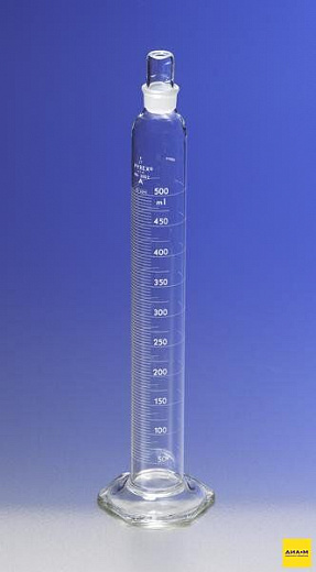 Цилиндр мерный, 25 мл, класс A, ц.д. 0,2 мл, БС, стекл. основ., стекл. крышка 13, сертиф., TС,1шт./уп.