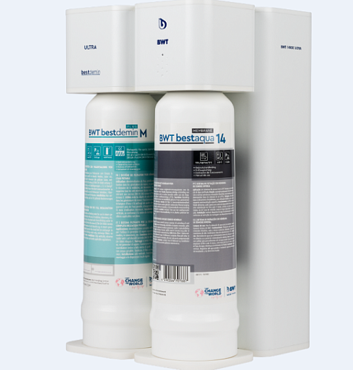 Система очистки воды < 3 мксм/см, 100 л/ч, с баком на 19 л, BWT, water+more