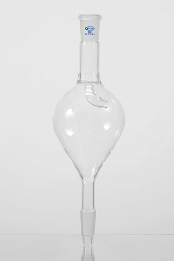 Ловушка прямая, c каплеуловителем, грушевидная, муфта 14/23, керн 14/23, боросиликатное стекло, Glassco